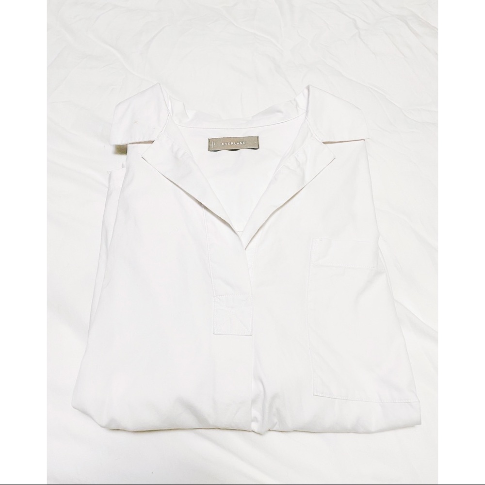 Everlane The Cotton Short-Sleeve Popover Shirt